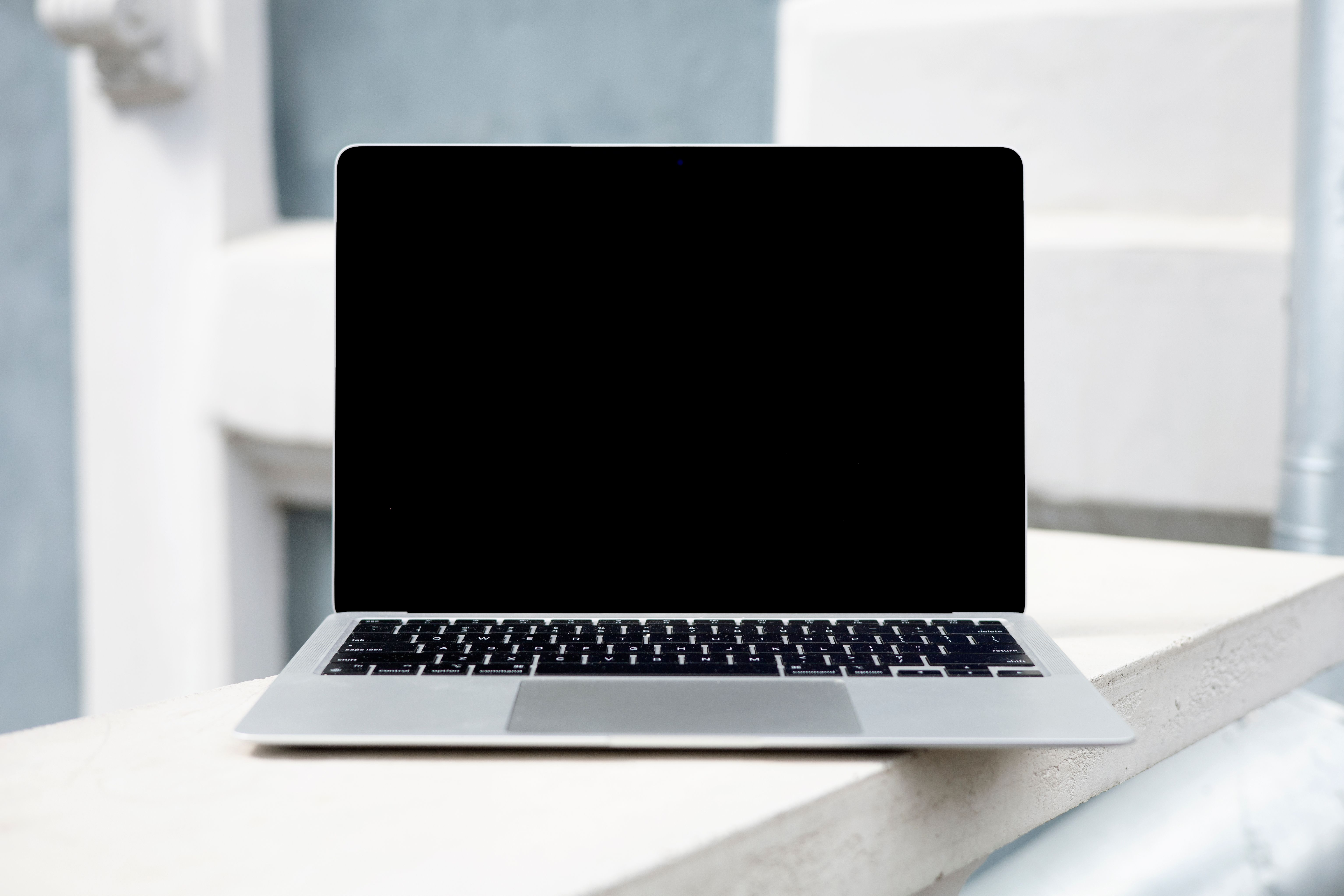 Laptop computer representing clean Linux desktop setup